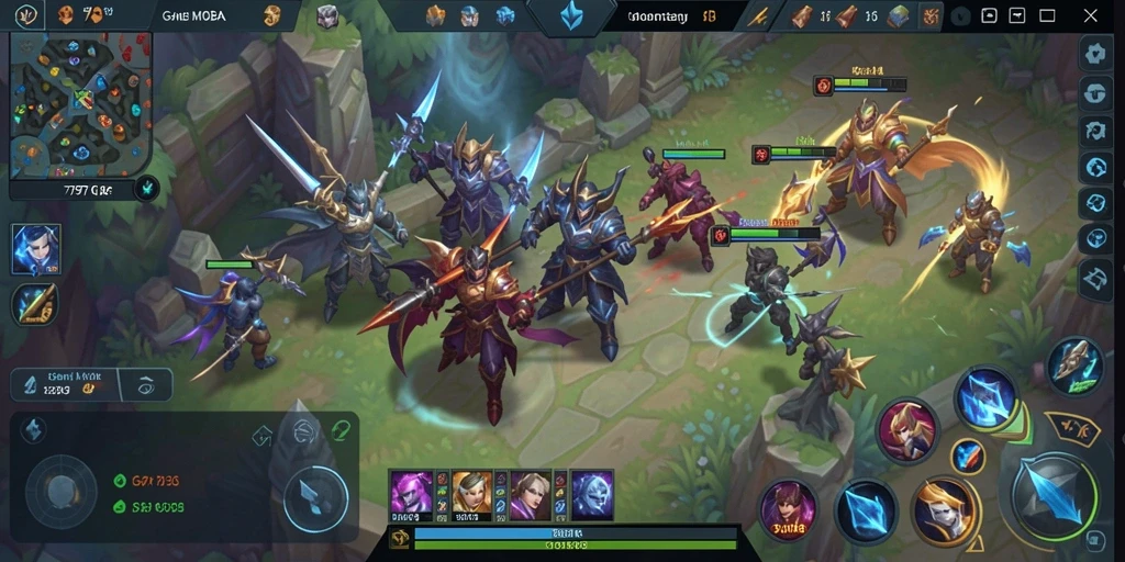 Gameplay seru dalam pertarungan antar tim di 797K.