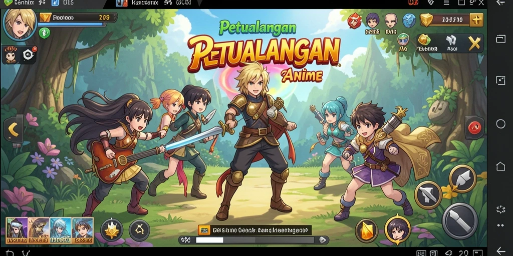 Gameplay D06 dengan karakter Anime ikonik dalam aksi.