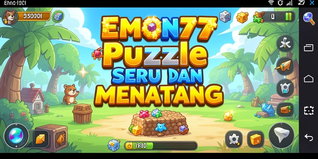 Gameplay seru dan menantang di EMON77 Puzzle.