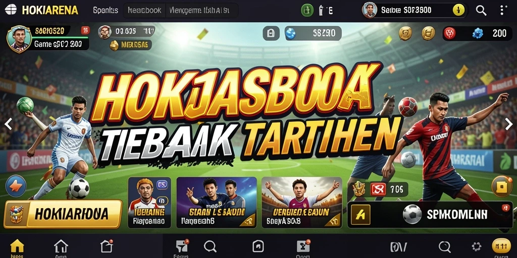 Tampilan utama HOKIARENA dengan beragam opsi taruhan olahraga.