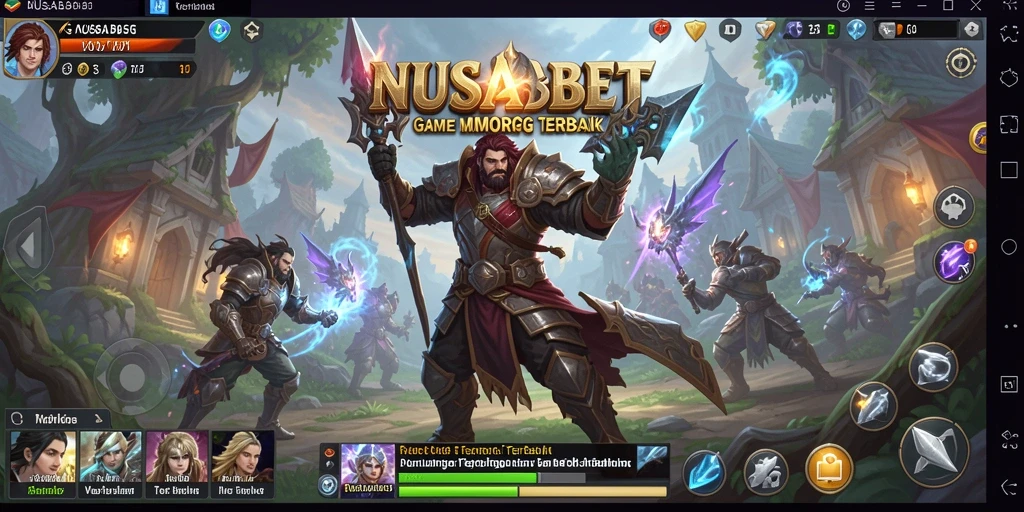 Tangkapan layar dari gameplay NUSABET yang menampilkan aksi pertempuran seru.
