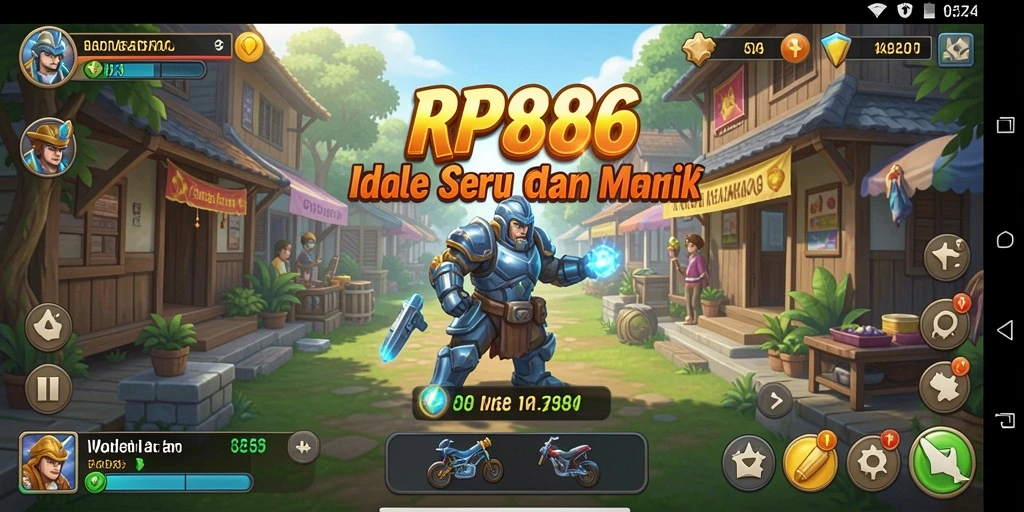 Tampilan gameplay RP886 yang menawan dan menarik perhatian.