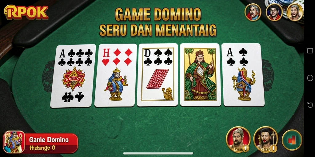 Gameplay RPOK yang menarik dalam permainan Domino.