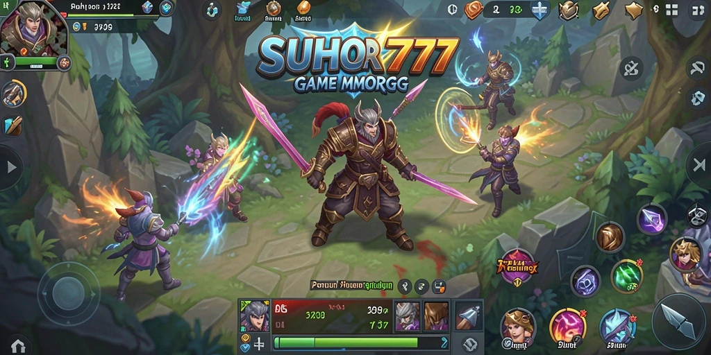 Tangkapan layar gameplay SUHU777 yang menampilkan aksi seru MMORPG.