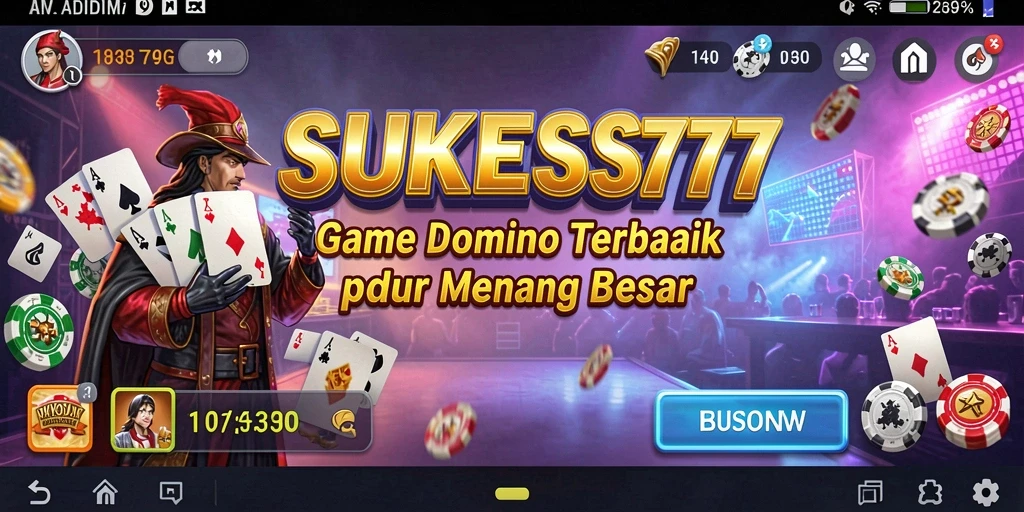Screenshot gameplay menarik dari SUKSES777 yang menampilkan aksi domino.