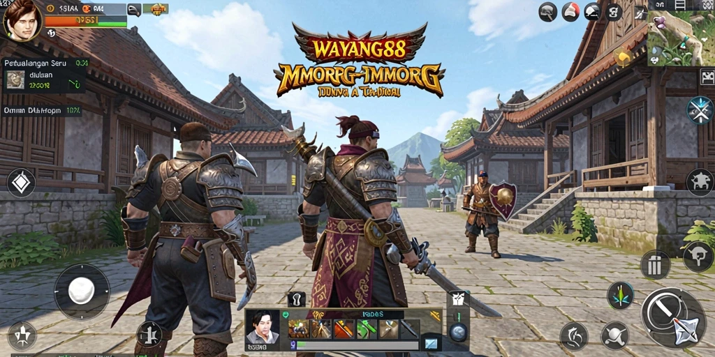 Tampilan menarik dari gameplay MMORPG WAYANG88 yang penuh petualangan.
